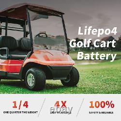 LiFePO4 48V 100Ah Lithium Golf cart Battery 200A BMS 15000+Deep Cycle With Monitor