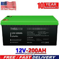 LiFePO4 Battery 12V 200Ah Cycle Maintenance Free Home Energy Storage Battery Lot