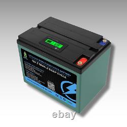LiFePO4 Battery 12V 50Ah with BMS Lithium Iron Phosphate Solar Power Bank RV LFP