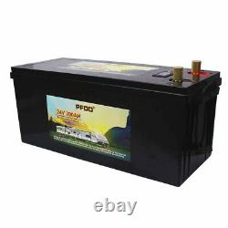 LiFePO4 Battery 200Ah 24V With BMS Deep Cycle Iron Phosphate Golf Cart RV Solar