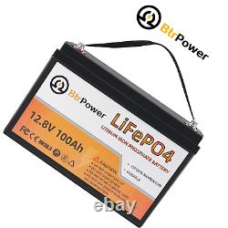 LiFePO4 Battery Pack 12V 100Ah With BMS for Golf Cart Marine RV Solar System