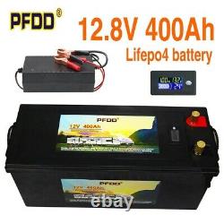 LiFePO4 Battery Pack 400Ah 12v With BMS Deep Cycle Golf Cart RV Campers Solar