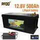 Lifepo4 Battery Pack 500ah 12v With Bms Deep Cycle Golf Cart Rv Campers Solar
