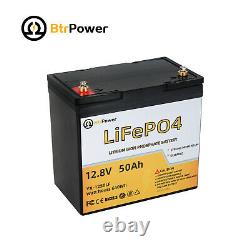 LiFePO4 Deep Cycle Battery 12V 50Ah With 100A BMS For Golf Cart RV Solar System