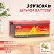 Lifepo4 Golf Cart 36v 100ahlithium Battery 200a Bms For Rv Solar Trolling Motor