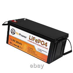 LiFePO4 Lithium Batteries 12V 200A 100A BMS for Golf Cart Marine RV Solar System