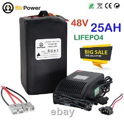 LiFepo4 Lithium 48V Ebike Battery 25Ah for Electric bike Golf Cart BMS Charger