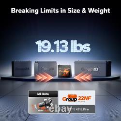 LiTime 12V 100Ah Xtra-Mini Bluetooth Small Lithium LiFePO4 Battery for RV Marine