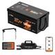Litime 48v 100ah Bluetooth Golf Cart Lithium Battery Charger Monitor Fix Rod Set