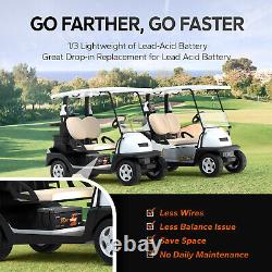 LiTime 48V 100Ah Bluetooth Golf Cart Lithium Battery with Low Temp. Protection BMS