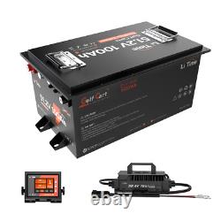 LiTime 48V 100Ah Golf Cart Lithium Battery with Communication+Charger+Monitor