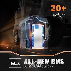 LiTime 48V 30Ah GC2 Smart Low Temp LiFePO4 Lithium Battery For Golf Cart 3kW