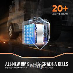 LiTime 51.2V 30Ah GC2 Lithium Battery 60A BMS Max. 8P For Golf Cart Lawn Mower