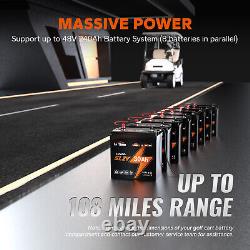 LiTime 51.2V 30Ah GC2 Lithium Battery 60A BMS Max. 8P For Golf Cart Lawn Mower