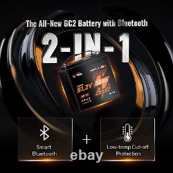 LiTime Bluetooth 48V 30Ah GC2 Lithium Golf Cart Battery 100A BMS with 18A Charger
