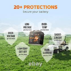 LiTime Bluetooth 48V 30Ah GC2 Lithium Golf Cart Battery 100A BMS with 18A Charger