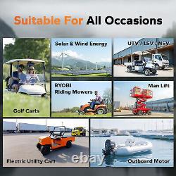 LiTime Bluetooth 48V 30Ah GC2 Lithium Golf Cart Battery 100A BMS with 18A Charger