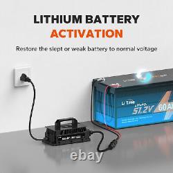 LiTime Bluetooth 48V 30Ah GC2 Lithium Golf Cart Battery 100A BMS with 18A Charger