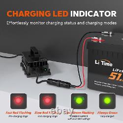LiTime Bluetooth 48V 30Ah GC2 Lithium Golf Cart Battery 100A BMS with 18A Charger