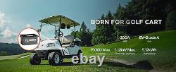 Lifepo4 48V 105AH Golf Cart Battery with 200A BMS 15000+ Deep Cycles+20A Charger