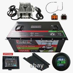 Lithium Battery 48V 104AH LiFePO4 for Golf Carts with Upgrade Kit