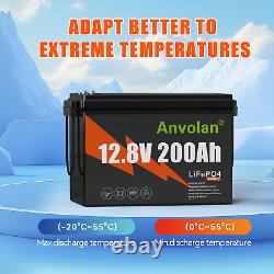 Lithium LiFePO4 12V 200Ah Battery BMS for Golf Cart Marine RV Solar System