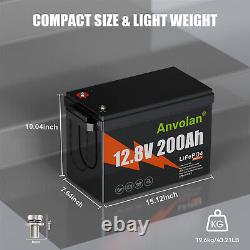 Lithium LiFePO4 12V 200Ah Battery BMS for Golf Cart Marine RV Solar System