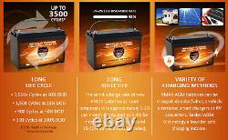 MB137-SAE Golfcart GEM e4 (05-10) 12V 120Ah AGM Group 31 deep cycle VMAX Battery