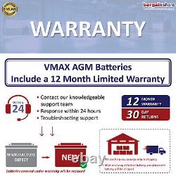 MB137-SAE Golfcart GEM e4 (05-10) 12V 120Ah AGM Group 31 deep cycle VMAX Battery