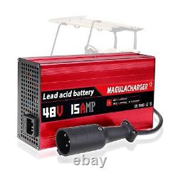 Magula 48 Volt Golf Cart Battery Charger Compatible with Club Car, 15 AMP Gol