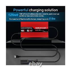 Magula 48 Volt Golf Cart Battery Charger Compatible with Club Car, 15 AMP Gol