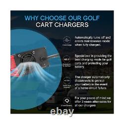 Magula 48 Volt Golf Cart Battery Charger Compatible with Club Car, 15 AMP Gol