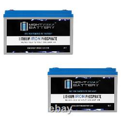 Mighty Max 12V 100AH Lithium Battery Replaces Kaddy E-Caddy Golf Cart 2 Pack