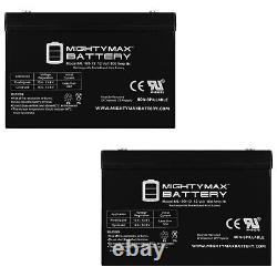 Mighty Max 12V 100Ah SLA Battery Replaces Kaddy E-Caddy Golf Cart 2 Pack