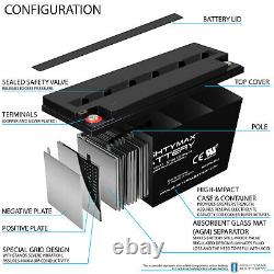 Mighty Max 12V 150AH SLA Battery Replaces RV Campers IP68 Waterproof Golf Cart