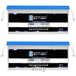 Mighty Max 12V 200AH Lithium Battery Replaces Golf Cart 2 Pack