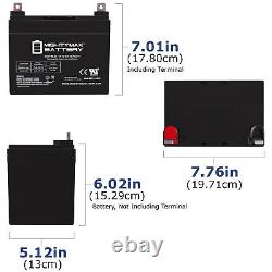Mighty Max 12V 35Ah Battery Replacement for Kangaroo TG-31 Golf Cart 2 Pack