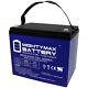Mighty Max 12v 75ah Gel Battery Replacement For Solar Golf Cart Rv