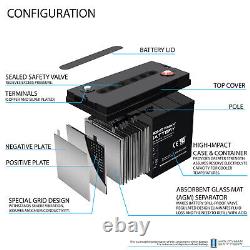 Mighty Max 6V 200AH SLA Battery Replacement for Golf Cart