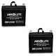 New 2 Pack Ab12350 12v 35ah Battery Replacement For Kangaroo Tg-31 Golf Cart