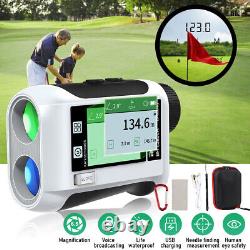 NEW GOLF LASER RANGE FINDER SLOPE VIBRATION FLAGLOCK CART MAGNET Touch Screen US