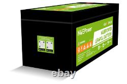 NUEPower 48v 100Ah Lithium (LiFePO4) Heated Golf Cart Battery with Bluetooth