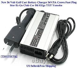 New 36 Volt Golf Cart Battery Charger 5A Star Ez Go Club Car DS EZgo TXT Yamaha