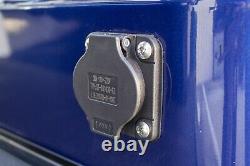 New Blue / Black Lithium Battery 48V Electric Golf Cart Lifted 6 Passenger Limo