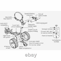 New Motocaddy Golf- M7 DHC REMOTE Electric Caddy with Ultra Lithium Battery