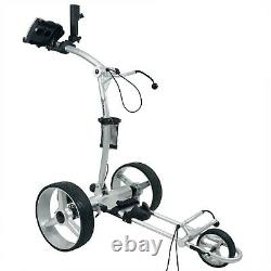 NovaCaddy Remote Control Electric Golf Trolley Cart X9RD Lithium Battery, Silver