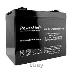 PowerStar 12 V 80 Ah M24AGM Sealed Lead Acid Battery For Golf Cart, RV, Camper