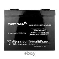 PowerStar 12 V 80 Ah M24AGM Sealed Lead Acid Battery For Golf Cart, RV, Camper