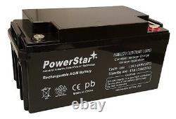 PowerStar 12 Volt 80Ah for Camping Trip, Hunting, Golf Carts