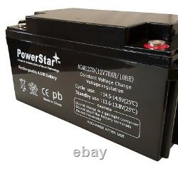 PowerStar 12 Volt 80Ah for Camping Trip, Hunting, Golf Carts